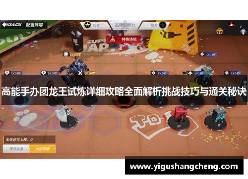 高能手办团龙王试炼详细攻略全面解析挑战技巧与通关秘诀